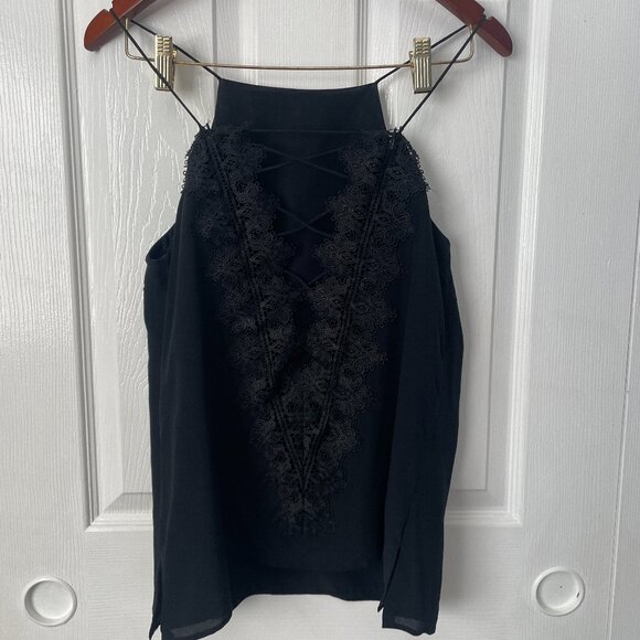 CamI NYC Sexy Silk Lingerie Black Camisole Top Medium - Picture 1 of 5